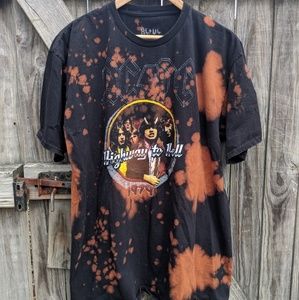 Ac/dc Highway to Hell Acid Wash Tee